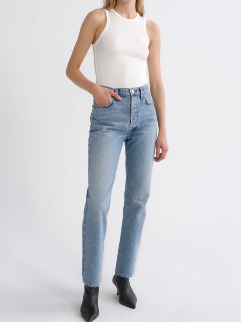 Agolde 90's pinch High-Rise Straight Leg Jeans